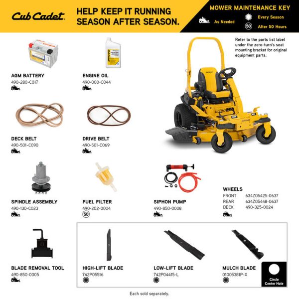 Cub cadet zero 2024 turn 60 inch deck