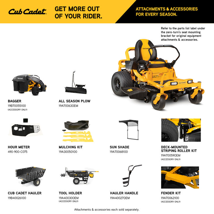 Cub Cadet ZT1 50 (17AIEACLA10) Cub Cadet ZT1 50 (17AIEACLA10)